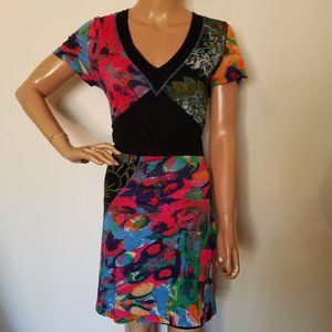 CAP JULUCA ALDO MARTINS floral print dress sz 10